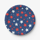USA 4. Juli Pappteller (Vorderseite)