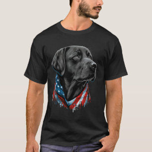 Usa 4. Juli Schwarzer Patriotischer Amerikanischer T-Shirt