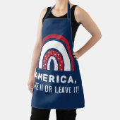 USA 4. Juli Stilvolle Patriotic American Rainbow Schürze (InSitu)