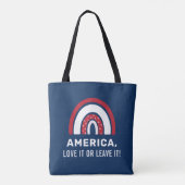 USA 4. Juli Stilvolle Patriotic American Rainbow Tasche (Rückseite)