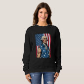 USA 4. Juli Teddy Roosevelt Funny Workout Musc Sweatshirt (Vorne ganz)