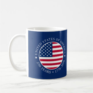 USA 4. Juli Unabhängigkeitstag 250 Jahre Freiheit Kaffeetasse