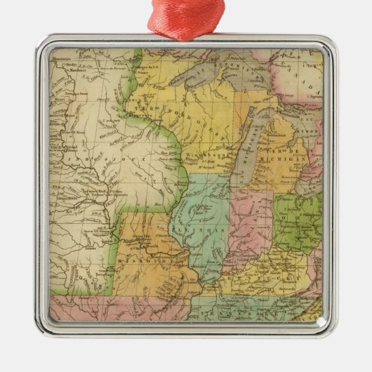 USA 4 SILBERNES ORNAMENT (Vorne)
