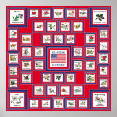 USA 50 STAAT BLUME RED/560 POSTER (Vorne)