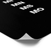 USA 50 States Vertical Minimalist  Poster (Ecke)