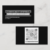 USA, 8,9 x 5,1 cm Visitkort Visitenkarte (Vorne/Hinten)