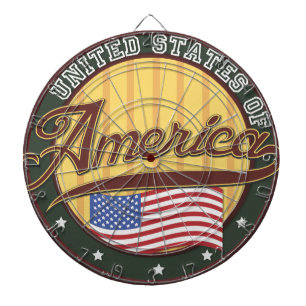USA-Abzeichen Dartscheibe