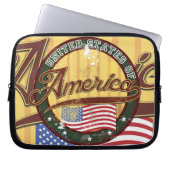 USA-Abzeichen Laptopschutzhülle (Vorderseite)