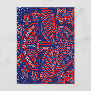 USA Adler Demokratischer Patriot Postkarte