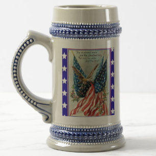 USA Adler Fourth of July Patriotische Flagge Bierglas
