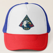USA Adler Pyramid Emblem — Auge des Providence Truckerkappe (Vorderseite)