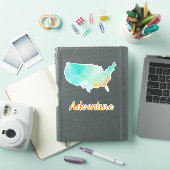 USA Adventure Map Design Sticker (iPad Hülle)
