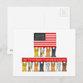 USA Air Force Basic Training Graduate Ankündigungspostkarte (Vorne/Hinten)