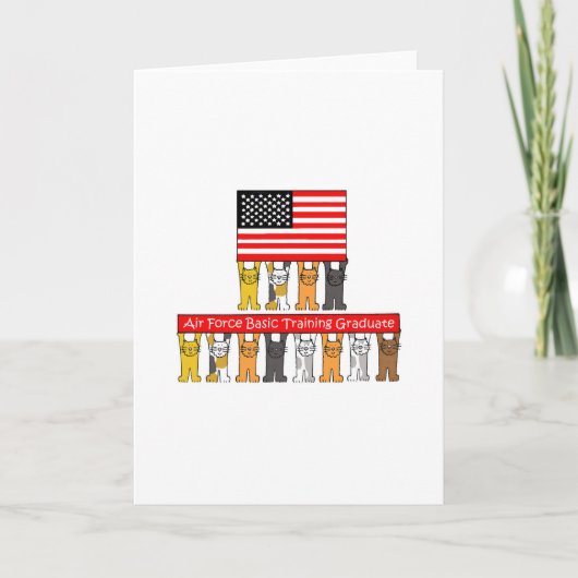 USA Air Force Basic Training Graduate Karte (Vorderseite)