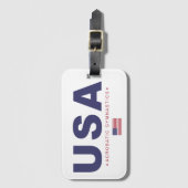 USA Akrobatische Gymnastik Gepäckmarke Gepäckanhänger (Vorderseite Vertikal)