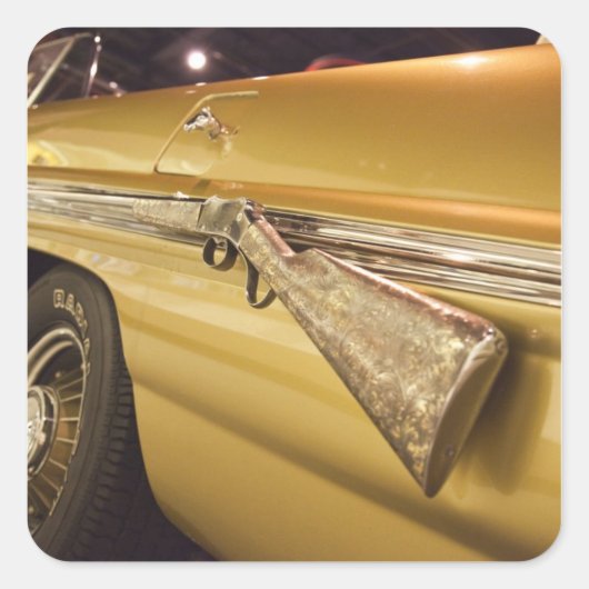 USA, Alabama, Tuscumbia. Alabama Music Hall Quadratischer Aufkleber (Vorderseite)