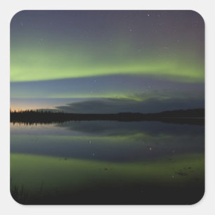 USA, Alaska, Arktischer Kreis, Bettles. Die Quadratischer Aufkleber