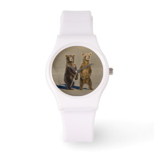 USA. Alaska. Bärenjungen Armbanduhr