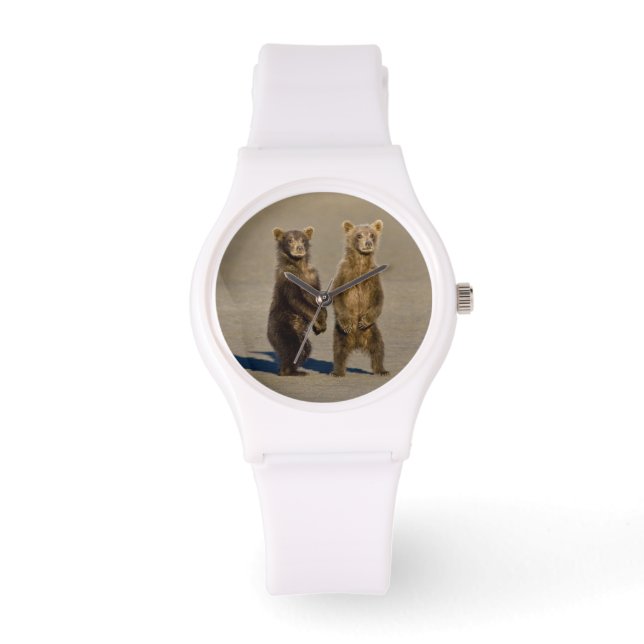 USA. Alaska. Bärenjungen Armbanduhr (Vorderseite)
