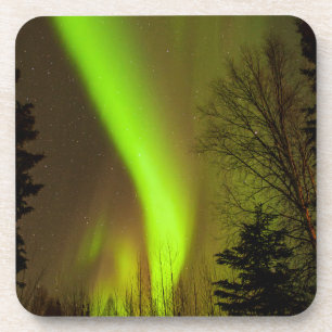USA, Alaska, Chena Hot Springs. Ansicht der Aurora Getränkeuntersetzer