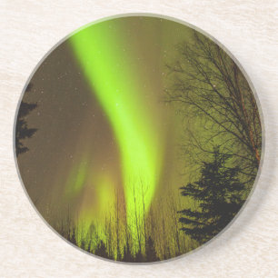 USA, Alaska, Chena Hot Springs. Ansicht der Aurora Sandstein Untersetzer