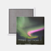 USA, Alaska, Chena Hot Springs. Aurora 2 Magnet (Vorderseite/Rückseite)