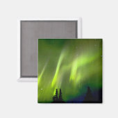 USA, Alaska, Chena Hot Springs. Aurora 3 Magnet (Vorderseite/Rückseite)