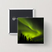 USA, Alaska, Chena Hot Springs. Aurora Borealis 2 Button (Vorne & Hinten)