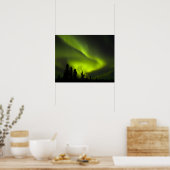 USA, Alaska, Chena Hot Springs. Aurora Borealis 2 Poster (Küche)