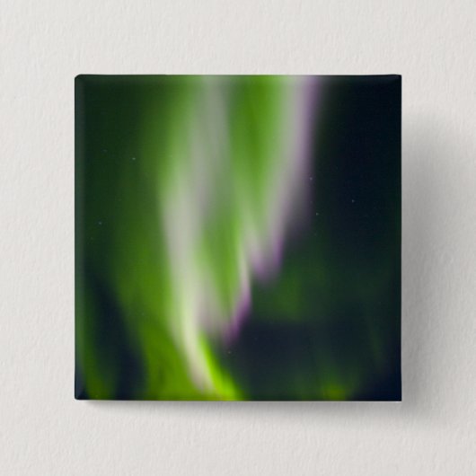 USA, Alaska, Chena Hot Springs. Aurora Borealis Button (Vorderseite)