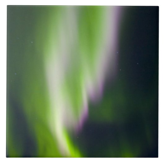 USA, Alaska, Chena Hot Springs. Aurora Borealis Fliese (Vorderseite)