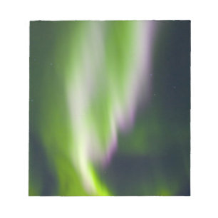 USA, Alaska, Chena Hot Springs. Aurora Borealis Notizblock