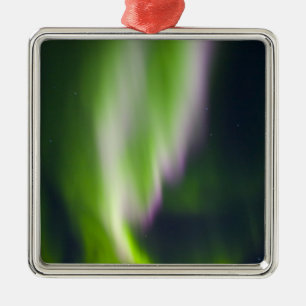 USA, Alaska, Chena Hot Springs. Aurora Borealis Ornament Aus Metall