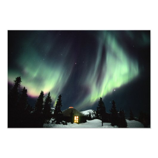 USA, Alaska, Chena Hot Springs. Aurora Fotodruck (Vorne)