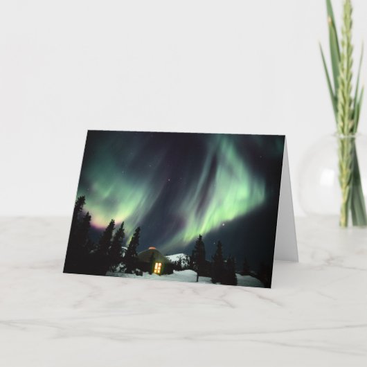 USA, Alaska, Chena Hot Springs.Aurora Karte (Vorderseite)