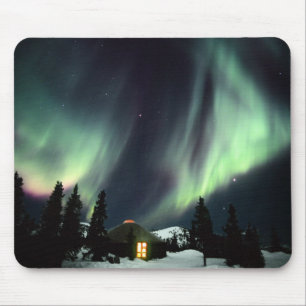 USA, Alaska, Chena Hot Springs.Aurora Mousepad