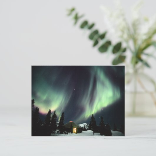 USA, Alaska, Chena Hot Springs. Aurora Postkarte (Stehend Vorderseite)