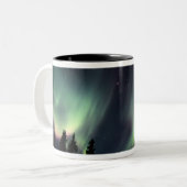 USA, Alaska, Chena Hot Springs.Aurora Zweifarbige Tasse (Vorderseite Links)