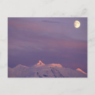 USA, Alaska, Denali NP. Über dem Mond Postkarte