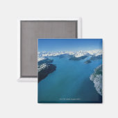 USA, Alaska, Glacier Bay National Park, Luftansich Magnet (Vorderseite/Rückseite)