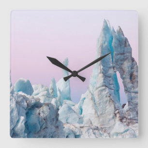 USA, Alaska, Glacier-Bay-Nationalpark. Margerie Quadratische Wanduhr