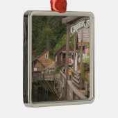 USA, Alaska, Ketchikan, Creek Street, Innenstadt Ornament Aus Metall (Rechts)