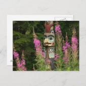 USA, Alaska, Ketchikan, Totem Bight Staat Postkarte (Vorne/Hinten)