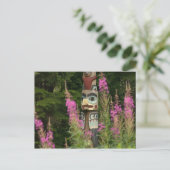 USA, Alaska, Ketchikan, Totem Bight Staat Postkarte (Stehend Vorderseite)