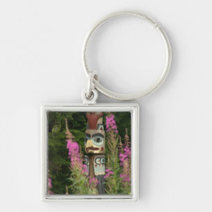 USA, Alaska, Ketchikan, Totem Bight Staat Schlüsselanhänger