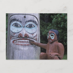 USA, Alaska, Ketchikan, Totem Heritage Centre, Postkarte