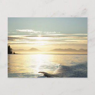 USA, Alaska, Südosten nahe Ketchikan, Sonnenunterg Postkarte