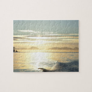 USA, Alaska, Südosten nahe Ketchikan, Sonnenunterg Puzzle