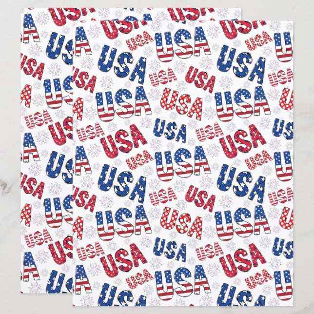 USA-Album Papier (Vorne/Hinten)
