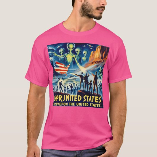 Usa Alien T-Shirt (Vorderseite)